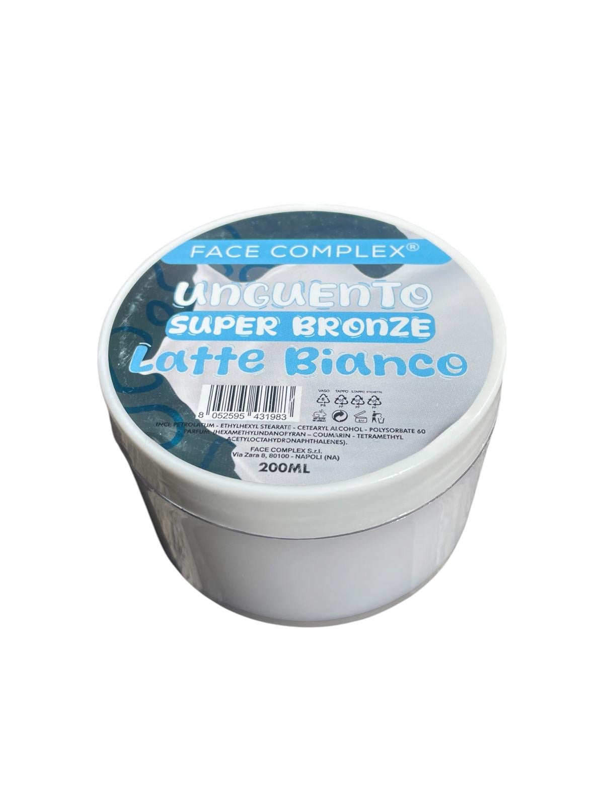 FACE COMPLEX UNGUENTO SUPER BRONZE LATTE BIANCO 200ML